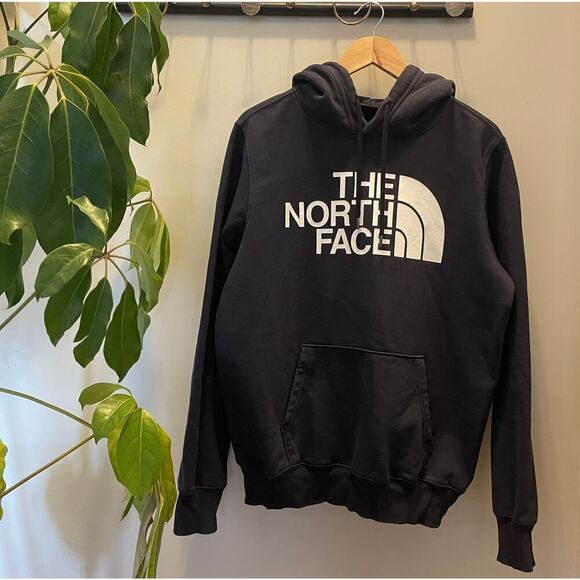The North Face Half Dome Hoodie | Navy Blue, Fleece-Lined, Pullover, Medium - Picture 3 of 8